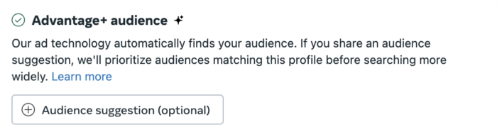 Advantage+ Audience